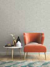 Papyrus Weave White Faux Grasscloth Prepasted Wallpaper - York CY1558