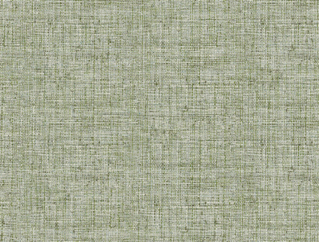 Papyrus Weave Green Wallpaper with Faux Grasscloth Sure Strip - York CY1561