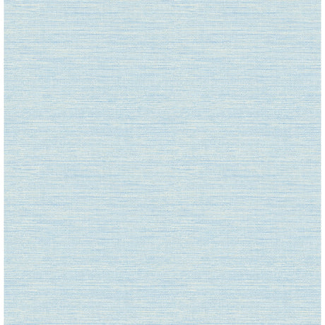 Agave Sky Blue Faux Grasscloth Wallpaper by Chesapeake