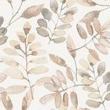 Chesapeake Pinnate Salmon Leaves Wallpaper sample and room scene