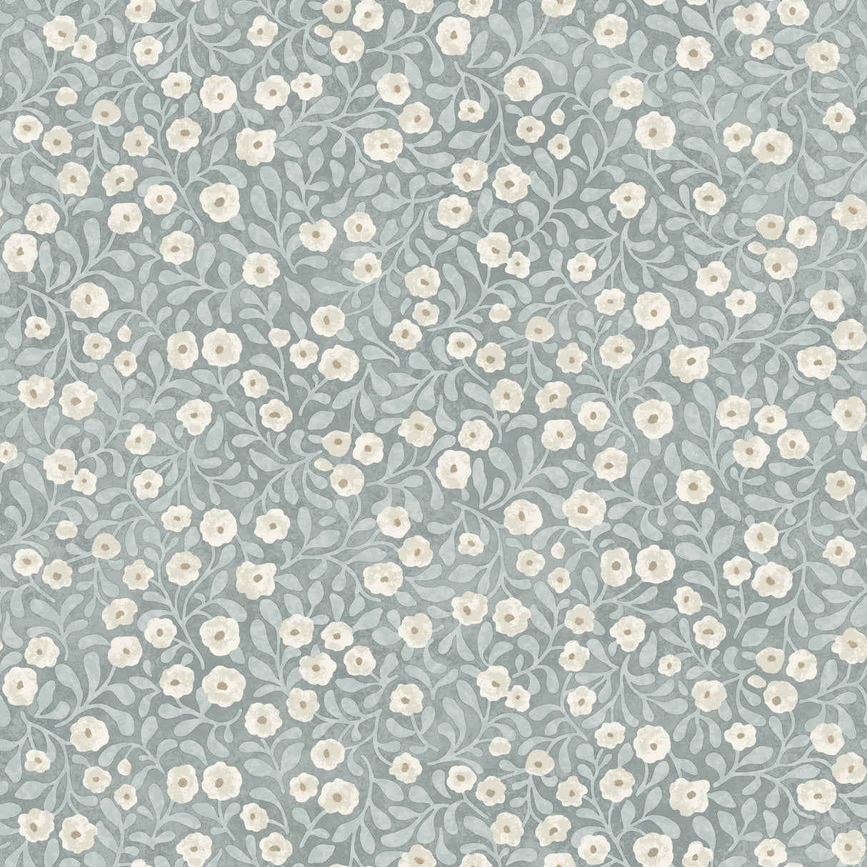 Chesapeake Poppy Trail Light Blue floral wallpaper roll, 20.5 in x 33 ft (11 yards), Sure Strip prepasted
