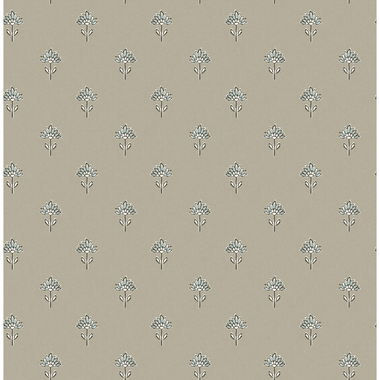 Chesapeake Surdiva Stone Floral Fan Wallpaper