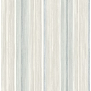Ames Light Blue Linen Stripe Wallpaper by A-Street Prints