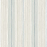 Ames Light Blue Linen Stripe Wallpaper by A-Street Prints