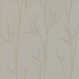 Matcha Tan Wallpaper with Botanical Bamboo Motif - York DA3508N