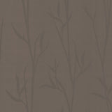 Matcha Brown Wallpaper with Botanical Bamboo Motif - York DA3509N