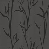 Matcha Black Wallpaper with Botanical Bamboo Silhouette - York DA3511N