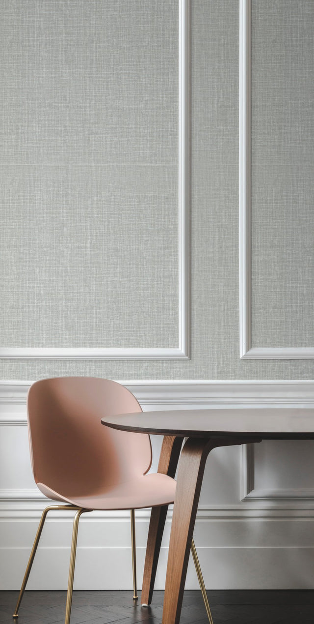 Caprice Grey Wallpaper with Woven Textile Texture  York DA3519N