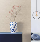 Altitude Dark Tan Wallpaper with Weaves Linen-Texture Style - York DA3558N