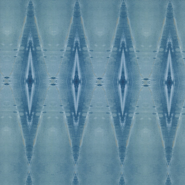 Origin Blue Geometric Wallpaper, Non Woven Embossed Vinyl - York DA3563N