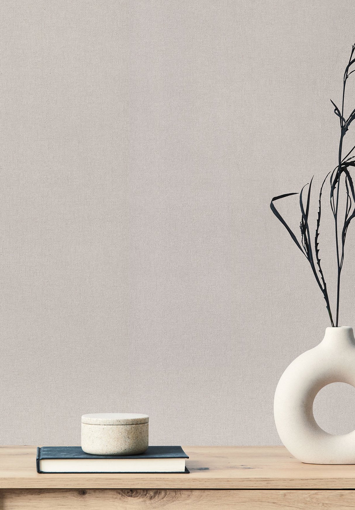 Gypsy Weave Natural Fabric Backed Vinyl Wallpaper with Woven Texture - York DA3575N