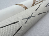 Gypsy Weave Frost Wallpaper with Textured Weave Pattern - York DA3578N