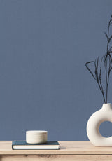 Gypsy Weave Indigo Wallpaper with Textured Weave Pattern - York DA3580N