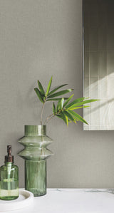 Gypsy Weave Brown Fabric Backed Vinyl Wallpaper with Woven Texture - York DA3583N