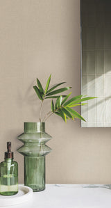 Gypsy Weave Light Brown Wallpaper with Woven Texture - York DA3584N
