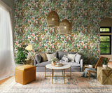 Tropical Leopard Gloss White by Daisy Bennett Peel and Stick Animal Print Wallpaper – Daisy Bennett Designs DB20105 -Sample