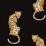 Leopard King Black by Daisy Bennett Peel and Stick Leopard Animal Print Wallpaper – Daisy Bennett Designs DB20200-Sample