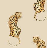Leopard King Pale Oak by Daisy Bennett Peel and Stick Leopard Print Peel & Stick Wallpaper – Daisy Bennett Designs DB20205-Sample