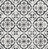 Sorento Tile Black by Daisy Bennett Peel and Stick Peel & Stick Tile Wallpaper – Daisy Bennett Designs DB20500-Sample