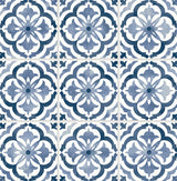 Sorento Tile Navy by Daisy Bennett Peel and Stick Tile Peel & Stick Wallpaper – Daisy Bennett Designs DB20502 -Sample