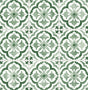 Sorento Tile peel and stick wallpaper in Jungle Green with satin finish