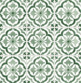 Sorento Tile Jungle Green by Daisy Bennett Peel and Stick Peel & Stick Tile Wallpaper – Daisy Bennett Designs DB20504 -Sample