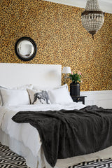 Classic Leopard Natural Tan by Daisy Bennett Peel and Stick Peel & Stick Vinyl Wallpaper – Daisy Bennett Designs DB20606 -Sample