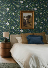 Chinoiserie Bird Vine Teal by Daisy Bennett Peel and Stick Peel & Stick Wallpaper – Daisy Bennett Designs DB20814