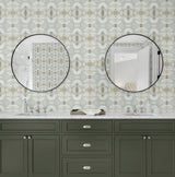 Kaleidoscope Greys by West Boulevard Collection Abstract Matte Nonwoven Wallpaper – Daisy Bennett Designs DBW1002-Sample