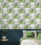 Citrus Hummingbird White by West Boulevard Collection Citrus & Hummingbird Wallpaper – Daisy Bennett Designs DBW9001