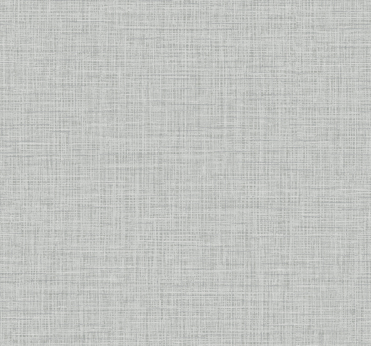 Storm grey metallic linen-texture wallpaper with subtle glitter faux finish