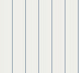 Rockefeller Stripe Navy by Deco 2 Striped Wallpaper – Collins & Company DC61404-Sample