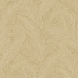 Metallic old gold banana leaf botanical wallpaper pattern