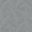 Slate gray metallic banana leaf botanical wallpaper pattern