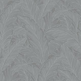Deco Banana Leaf Slate by Deco 2 Metallic Botanical Wallpaper – Collins & Company DC61708-Sample
