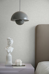 Deco Linen Harbor Grey by Deco 2 Textured Linen Wallpaper – Collins & Company DC61808 -Sample