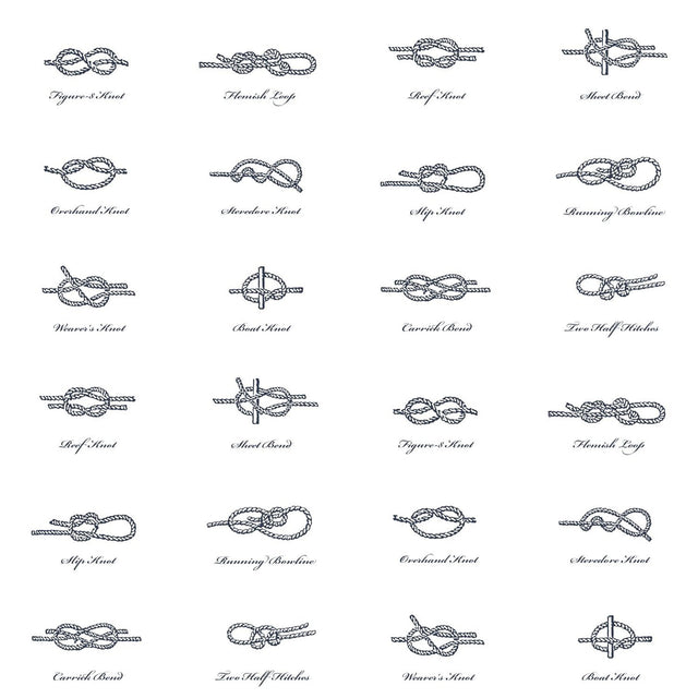 Marius Off White Sailors Knots Wallpaper