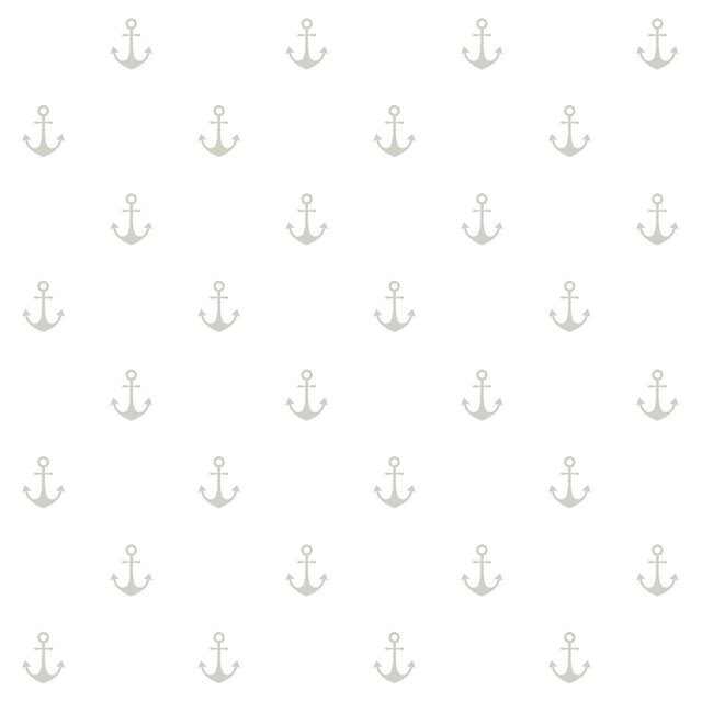 Morton Grey Anchors Wallpaper