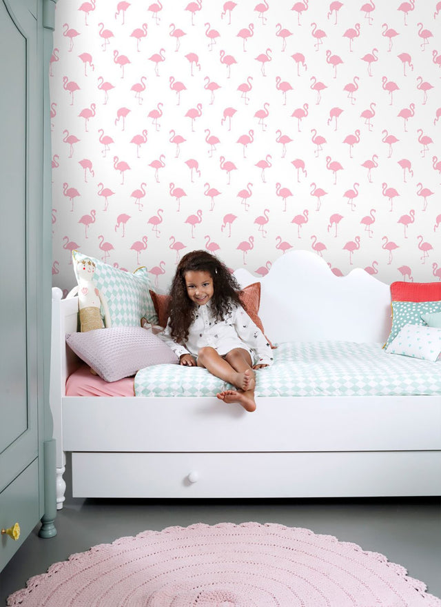 Lovett Pink Flamingo Wallpaper