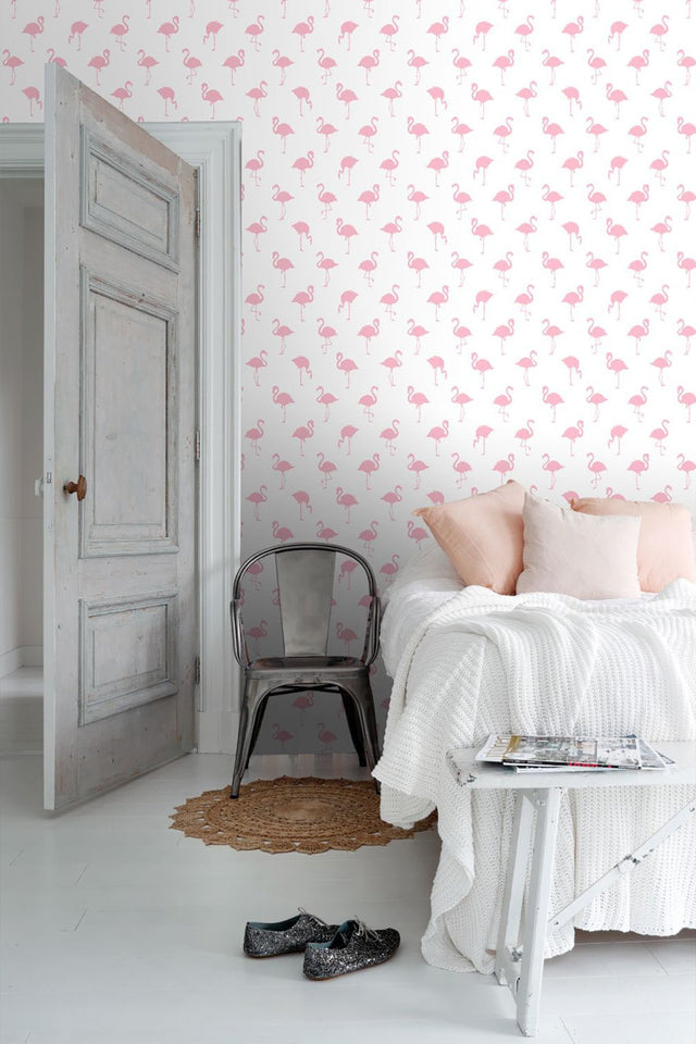Lovett Pink Flamingo Wallpaper