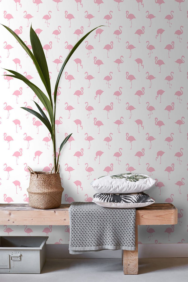 Lovett Pink Flamingo Wallpaper