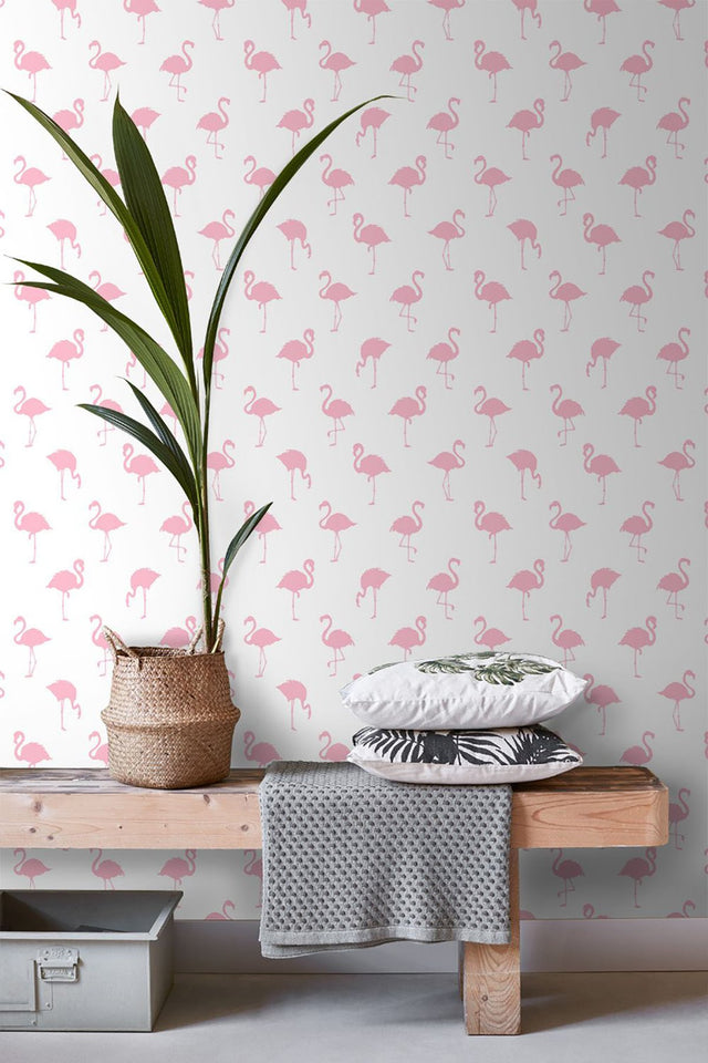 Lovett Pink Flamingo Wallpaper