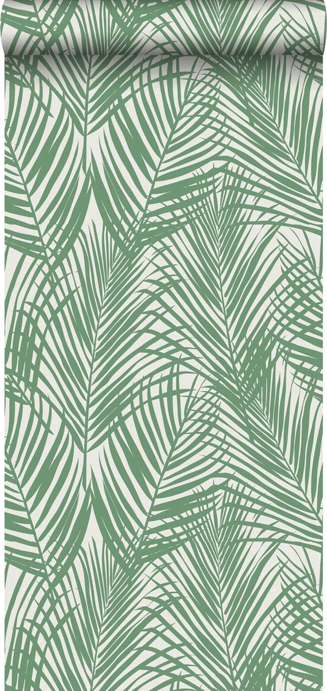 Fifi Green Palm Frond Wallpaper