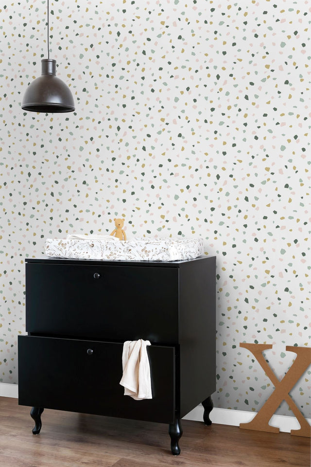Confetti Pastel Terrazzo Wallpaper