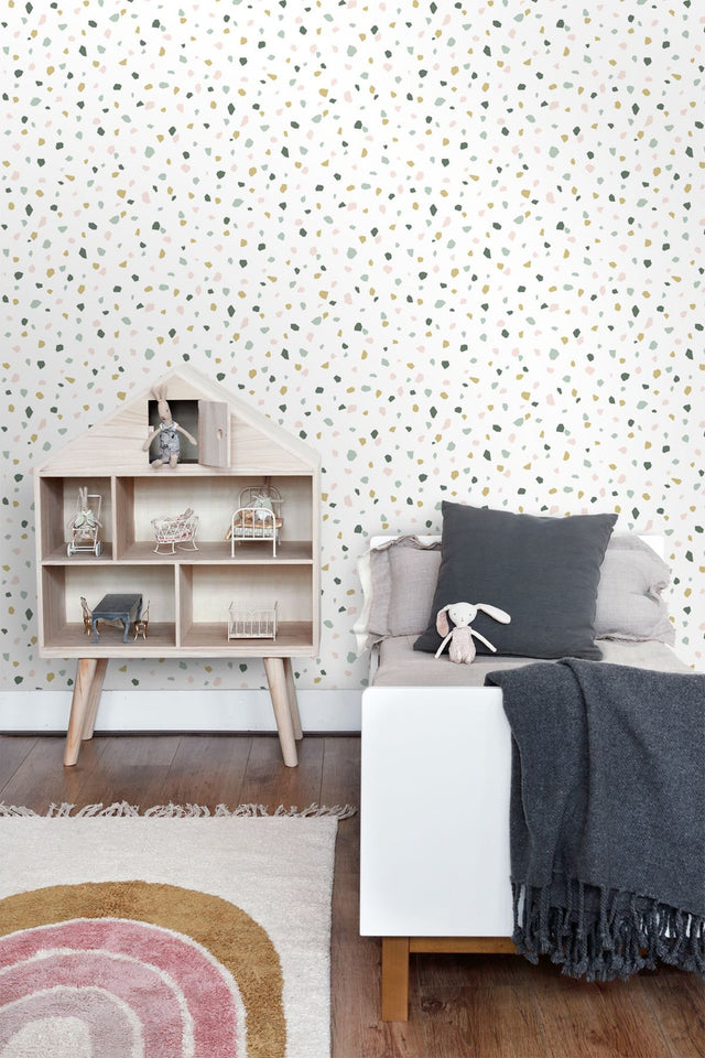 Confetti Pastel Terrazzo Wallpaper