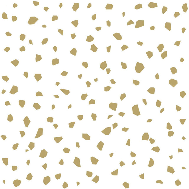 Confetti Gold Terrazzo Wallpaper with Metallic Whimsical Polka Dots - ESTA Home DD139133