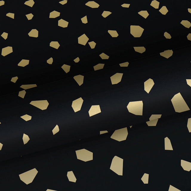 Confetti Black Terrazzo Wallpaper