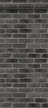 Burnham Black Brick Wall Wallpaper, Graphic Modern Style - ESTA Home DD139138