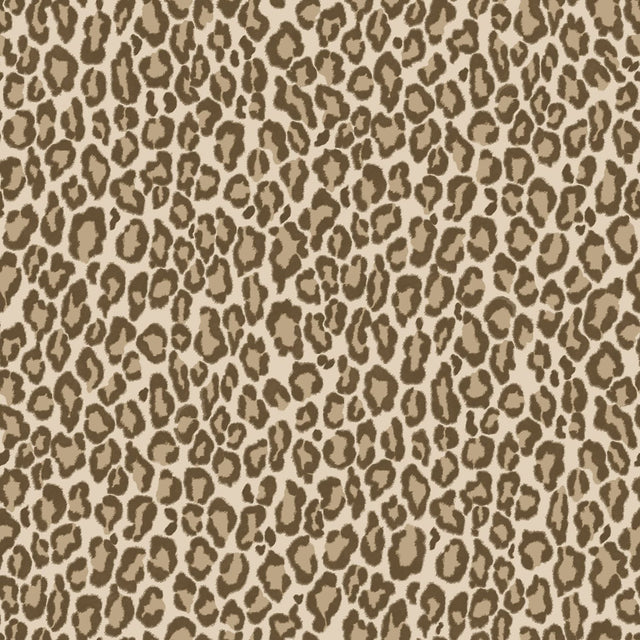 Cicely Brown Leopard Skin Wallpaper with Glam Faux Effects Animal Print - ESTA Home DD139152