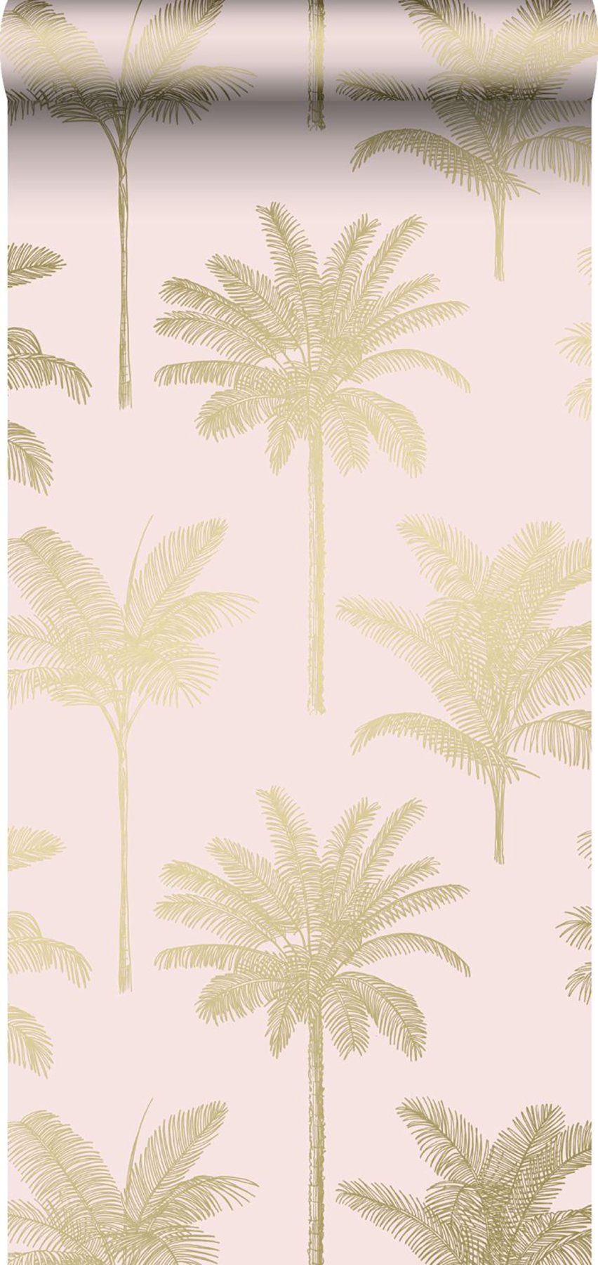 Taj Blush Palm Trees Wallpaper with Botanical Tropical Motif - ESTA Home DD139164